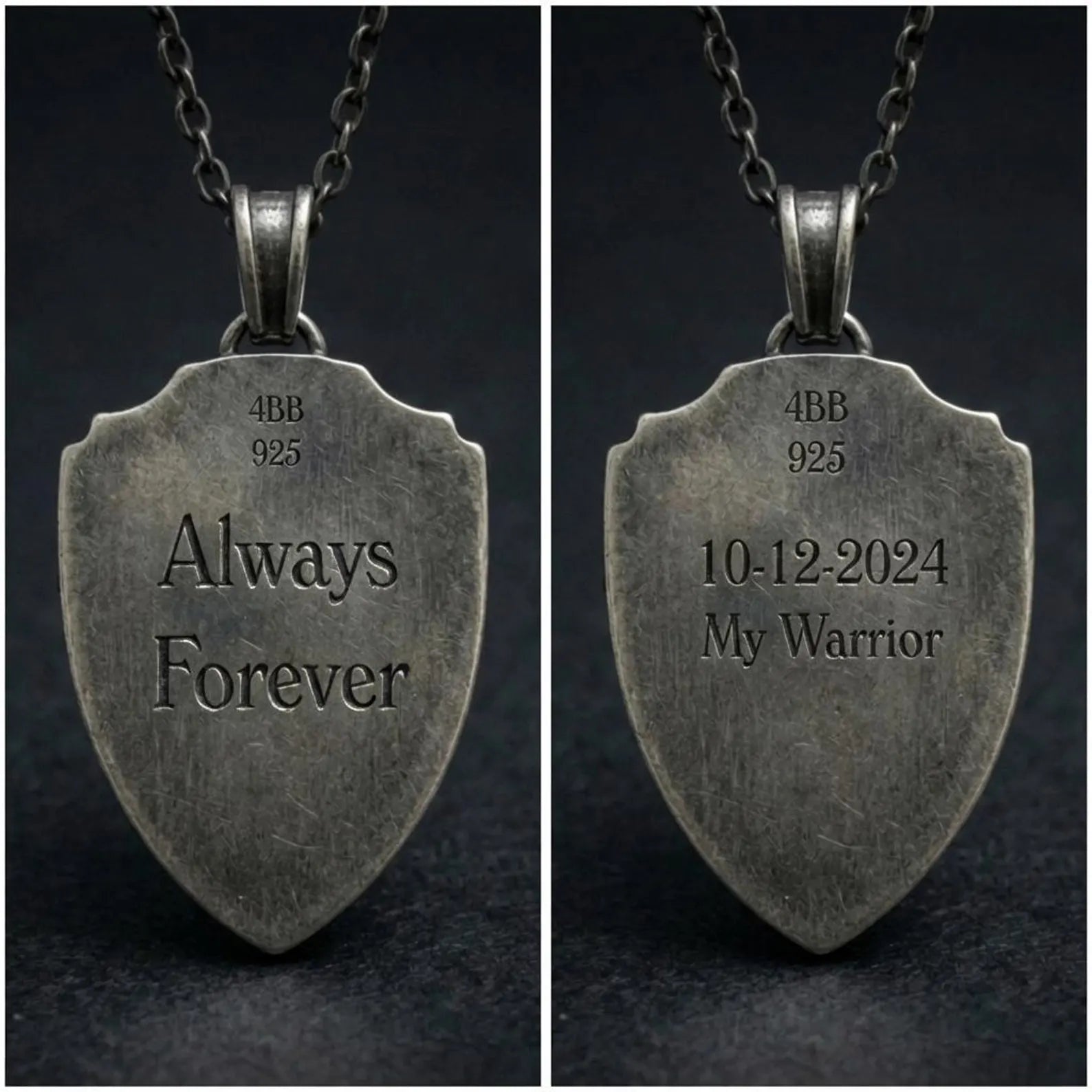 Sword Shield Pendant Necklace