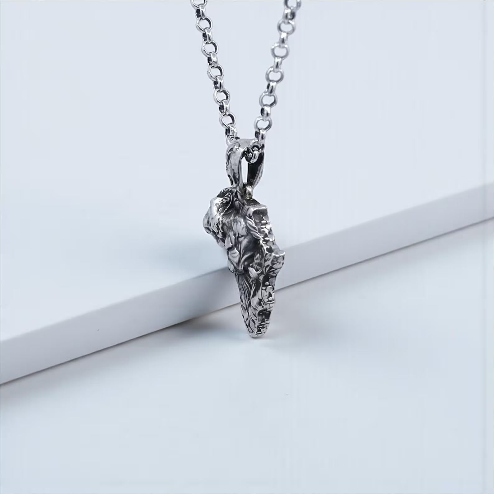 African Lion Pendant Necklace