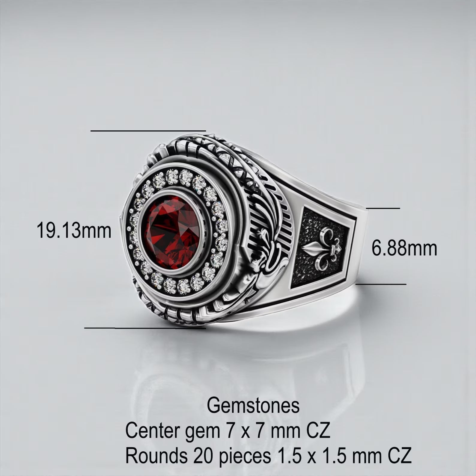 Gothic Ouroboros ring for men with eternal snake symbolism, handmade sterling silver statement ring designed to represent transformation, strength, and the endless cycle of life.