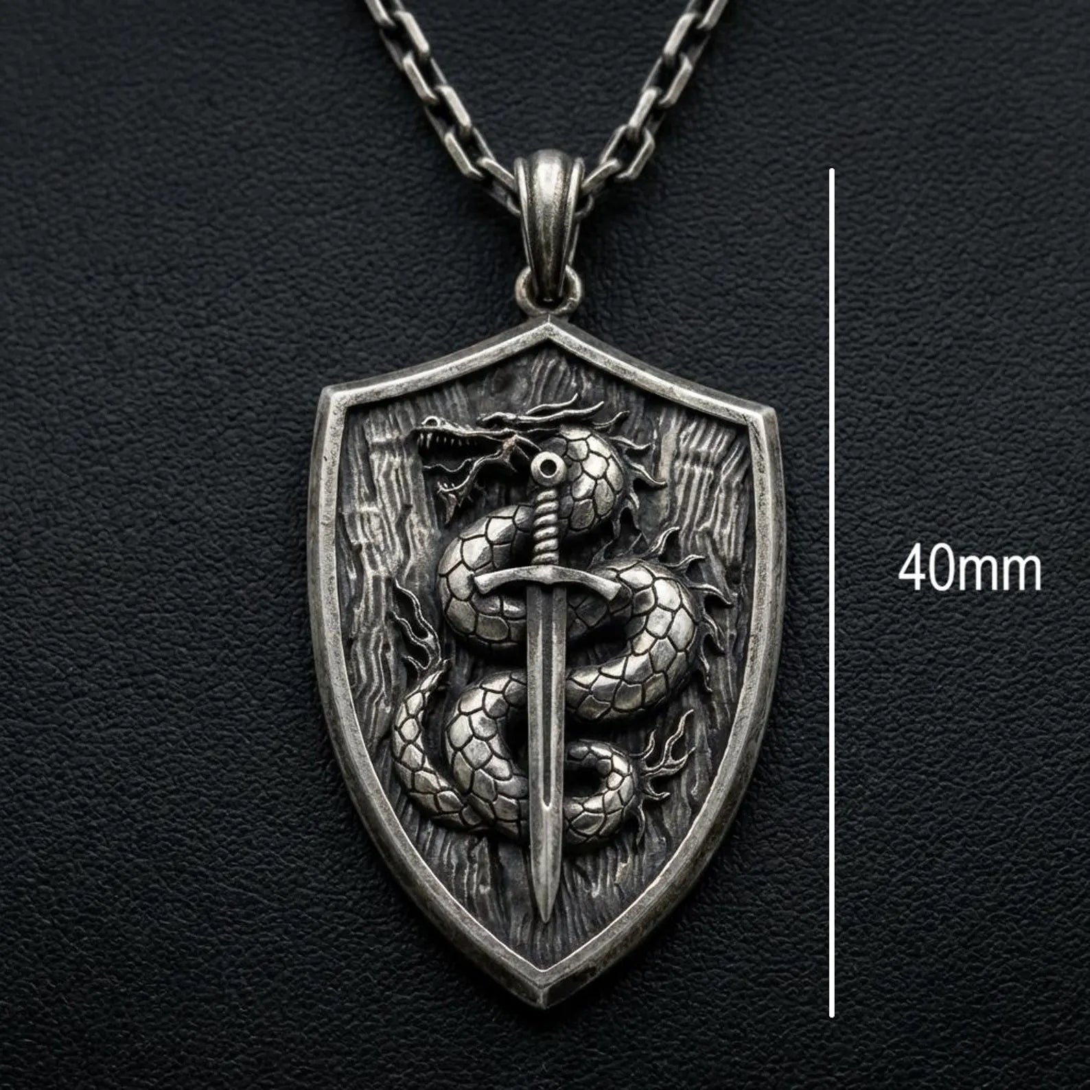 Dragon Knight Pendant Necklace