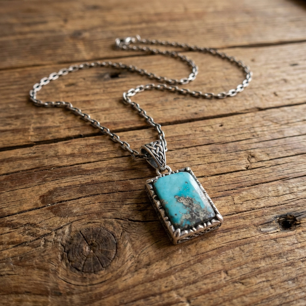 Turquoise Gemstone Pendant Necklace