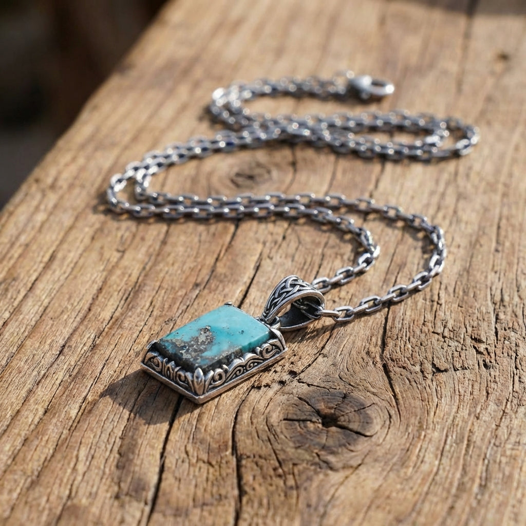 Turquoise Gemstone Pendant Necklace