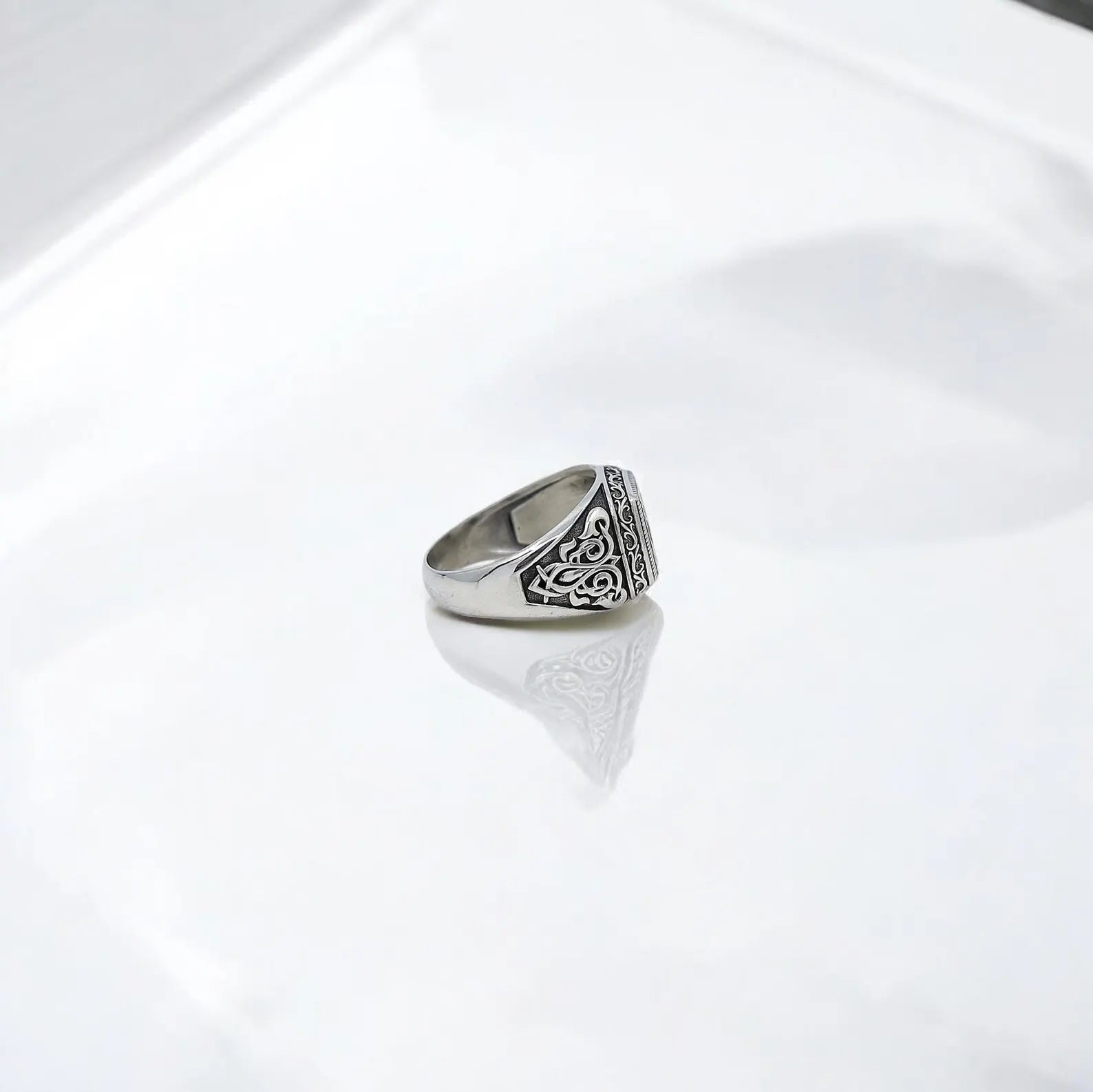 925K silver gothic cross ring designed with precision and care, featuring vintage ornamental patterns and spiritual motifs. A great gift for husbands, boyfriends, or fathers who appreciate meaningful, Christian-inspired jewelry.