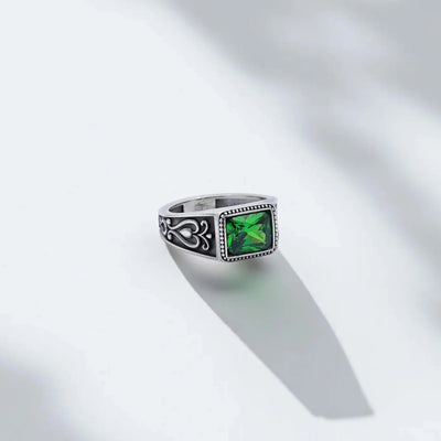 Men's Emerald Statement Ring
