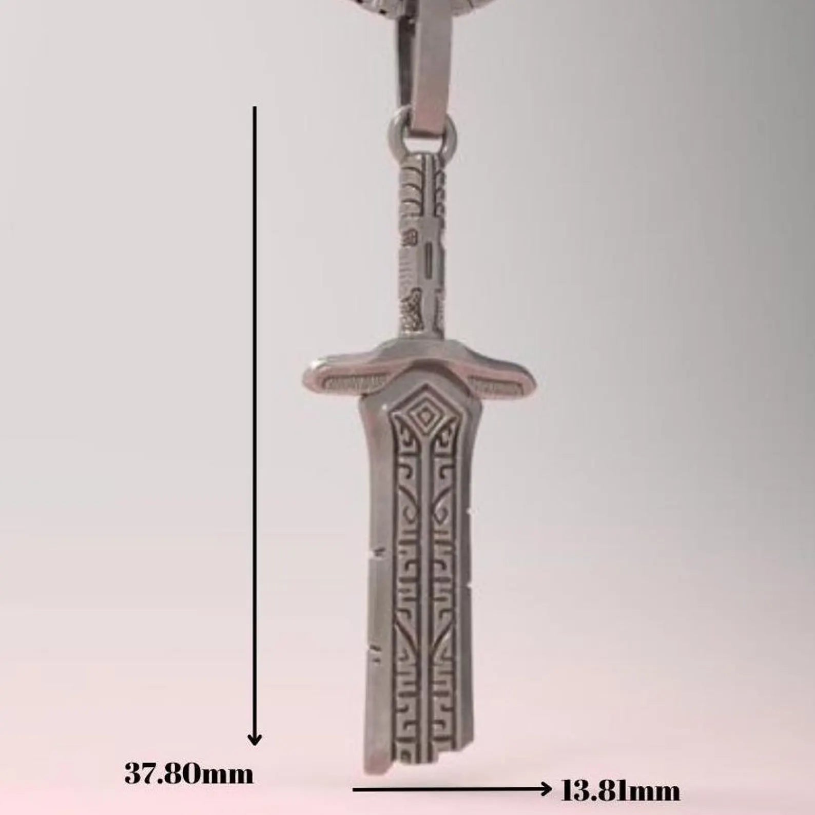 Bold and meaningful sterling silver necklace shaped as a medieval sword, blending Gothic styling with powerful historical storytelling in a piece made to inspire fearlessness and personal strength.