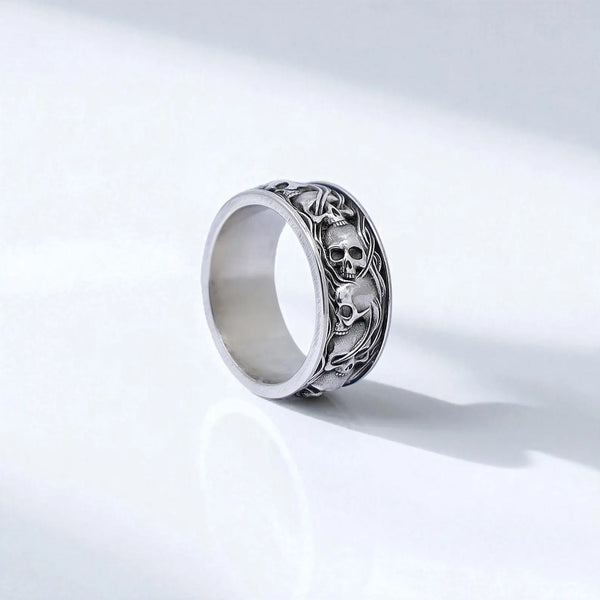 Men's Skull Band Ring