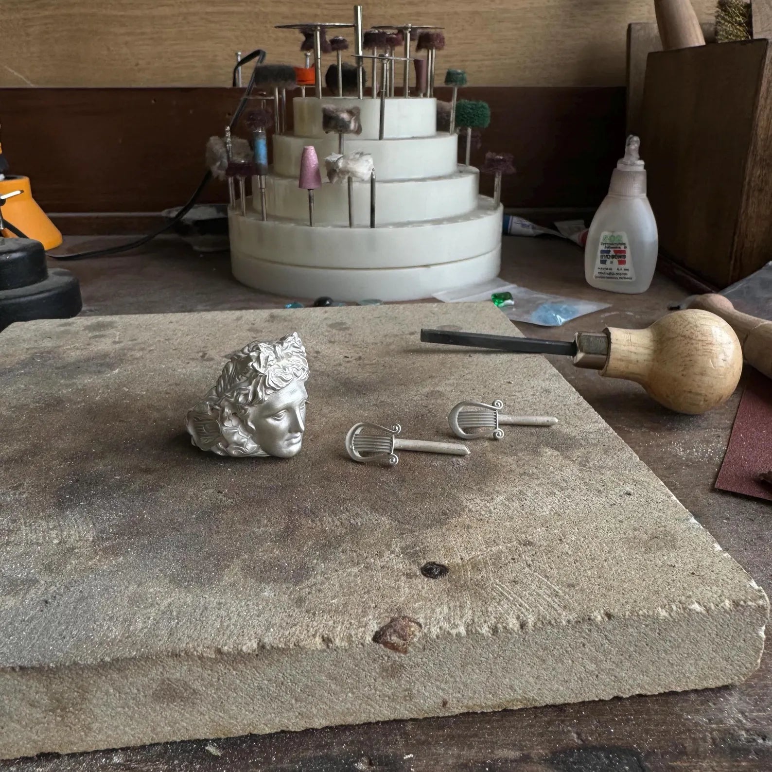 A striking Greek god ring that embodies the beauty of mythology and the elegance of handcrafted jewelry. The gold-plated accents over sterling silver enhance the ancient design, ideal for history lovers, spiritual thinkers, or those seeking symbolic fashion. A memorable gift for special milestones.