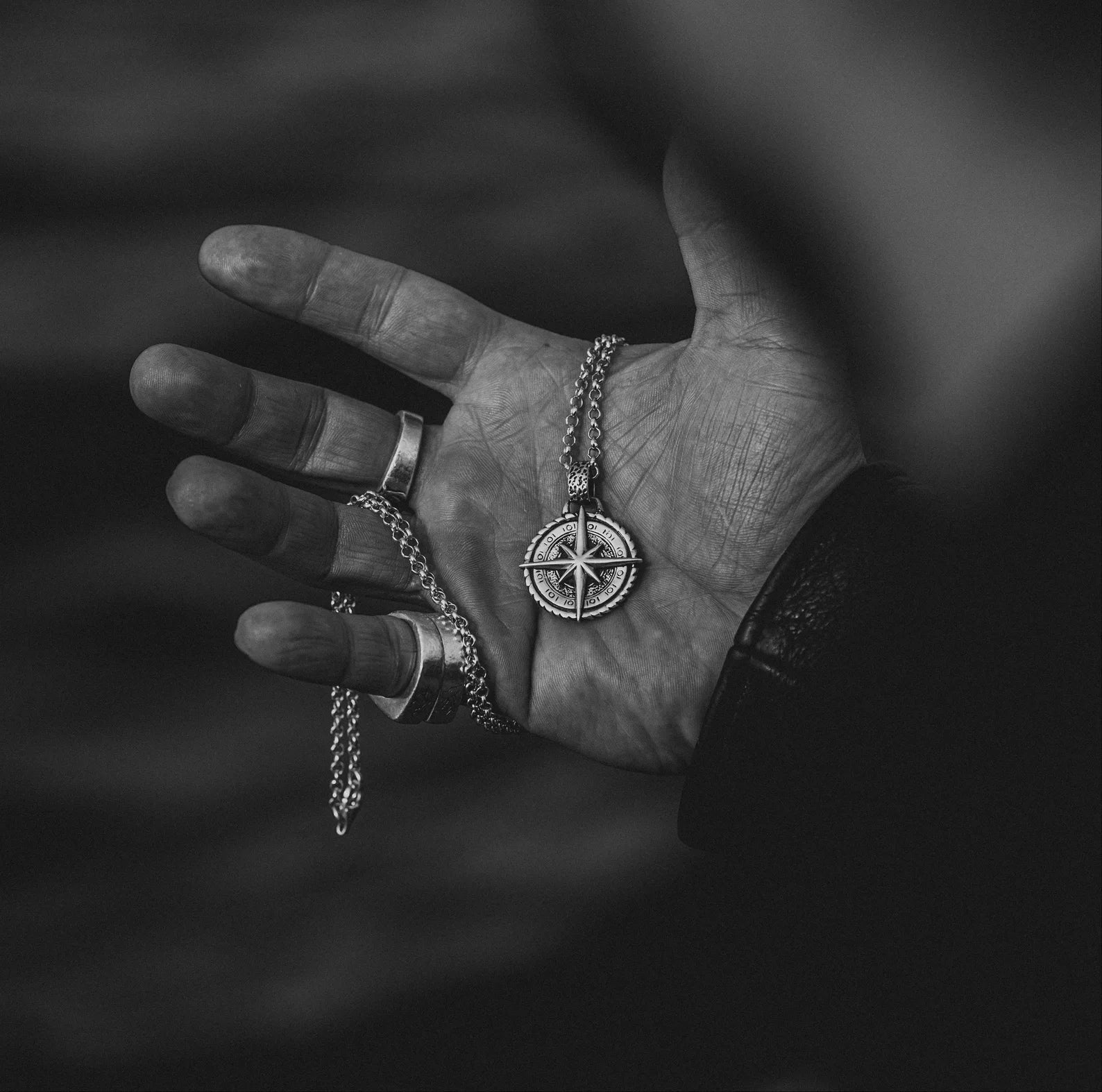 Nautical Compass Pendant Necklace