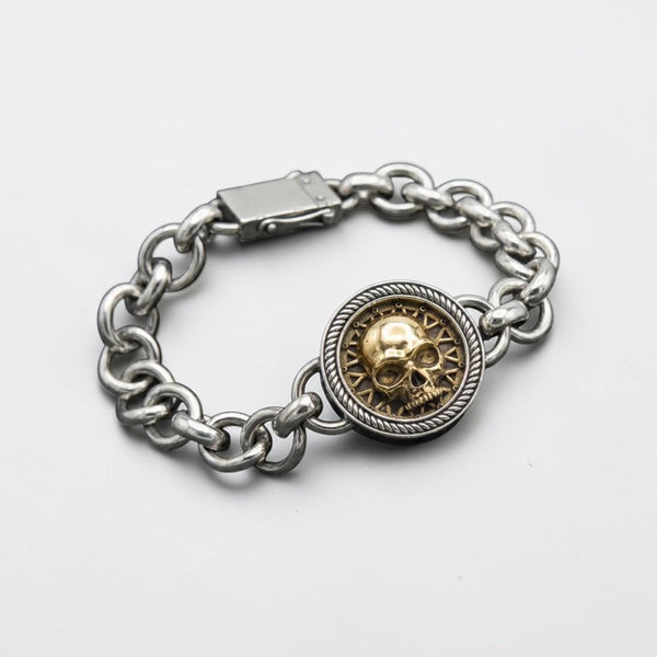 Unique Biker Skull Chain Bracelet