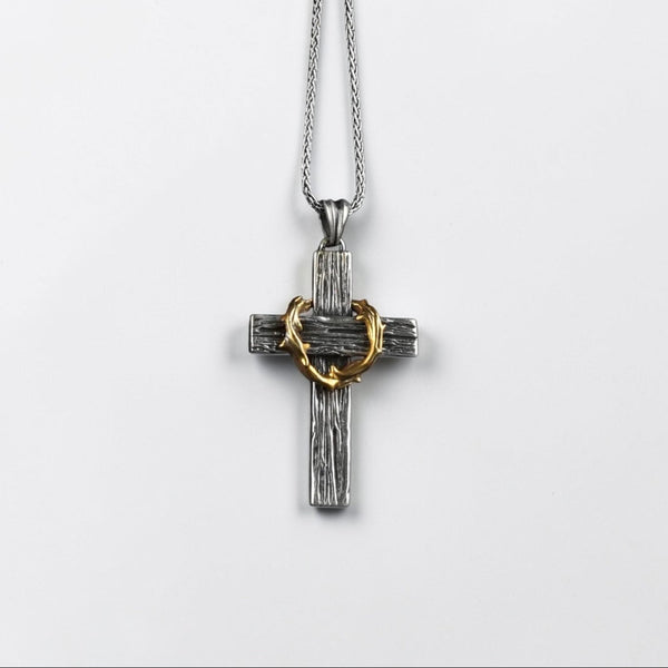 Gothic Thorn Cross Necklace