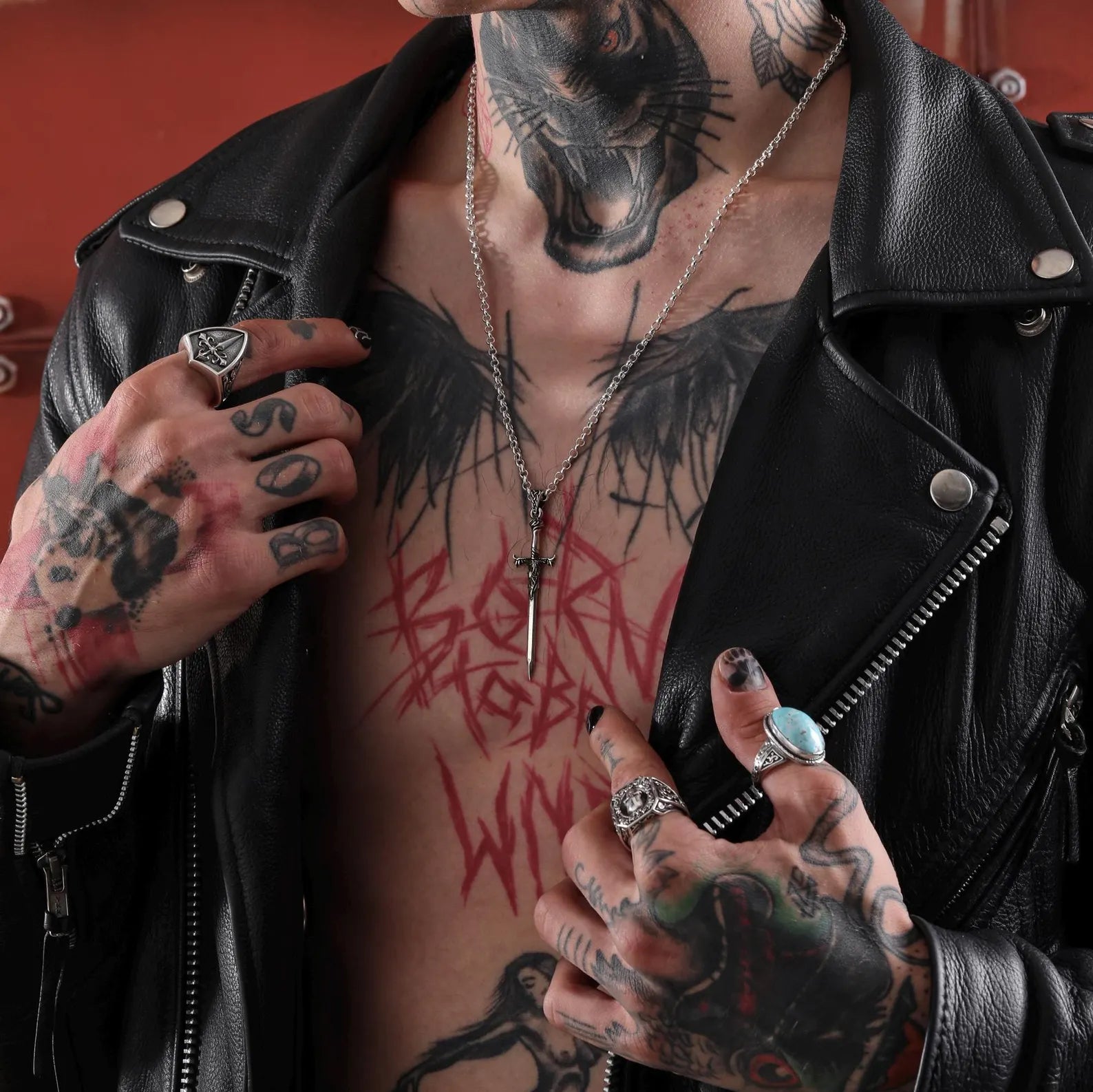 Elegantly sculpted sterling silver sword necklace made with 925K silver, designed as a tribute to warrior heritage and noble legends. Its intricate craftsmanship and meaningful shape make it a statement piece for anyone who values authenticity, artistry, and the enduring power of ancient symbolism.