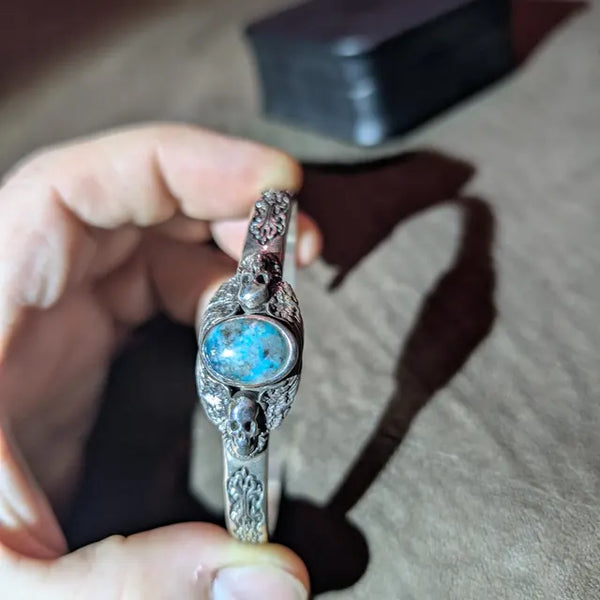 Customer Review for Goth Skull Sterling Silver Cuff Bracelet