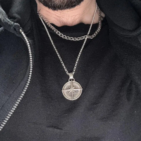Customer Review for Silver Nautical Compass Pendant Necklace