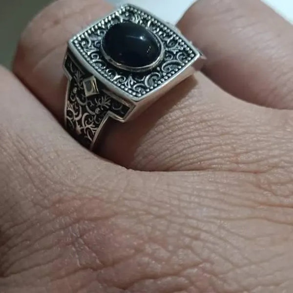 Customer Review for Sterling Silver Black Onyx Signet Ring