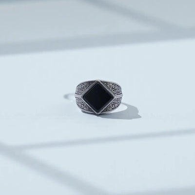 Black Onyx Signet Ring