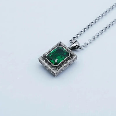 Emerald Pendant Necklace